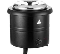 Bollitore elettrico per zuppe, 13 l, in acciaio inox, 400 W, per buffet e catering, ideale per feste ed eventi