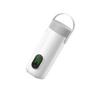 Bollitore elettrico portatile 350ml Tecnologia di riscaldamento rapido senza fili Ritenzione del calore 12H per accessori da viaggio per latte Maniglia in pelle Tazza di riscaldamento senza fili