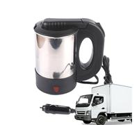 Bollitore elettrico portatile da viaggio - Scaldacqua da 500 ml, da caffè per auto in acciaio , riscaldata | 12 V 24 V camion veicolo ufficio viaggi all'aperto bevanda calda