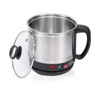 Bollitore Elettrico Portatile In Acciaio Inossidabile, Fornello Elettrico 2 In 1 For Una Persona, Mini Pentola Calda For Noodles, Zuppe, Acqua Bollente, Uso Domestico E In Viaggio