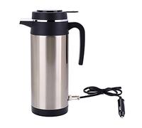 Bollitore elettrico portatile per auto, 850ml 24V Scaldabagno elettrico da viaggio in acciaio inox Termosifoni Bottiglia d'acqua riscaldata con presa accendisigari per tè caffè bevanda
