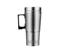 Bollitore elettrico portatile per caffè latte tè viaggio strada | Tazza di riscaldamento per auto, 12 V 24 V, a tenuta stagna, in acciaio inox, tazza da caffè,