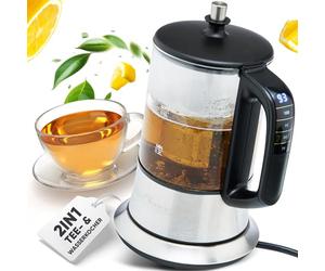 Bollitore elettrico - Profi Cook PC-TK 1165 - Bollitore 2 in 1-1100 Watt - Capacità 0,5 Litri - Colore Silver