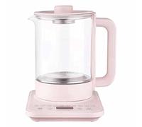 Bollitore elettrico, Teiera elettrica multifunzionale in vetro borosilicato alto Cottura rapida Funzione di conservazione del calore Acciaio inossidabile 304