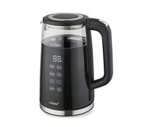 Bollitore Feel Maestro MR-049 Nero Trasparente Cristallo Vetro Borosilicato 2200