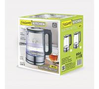 Bollitore Feel Maestro MR-061 Azzurro Bianco Vetro Alluminio 2200 W 1,7 L