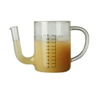 Bollitore Filtrante Graduato in Vetro 500ml Resistente al Calore | Leggero e Facile da Pulire, per Bevande Calde o Fredde, Feste e Picnic