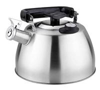 bollitore fischiante, con termometro 304 Bollitore for la temperatura dell'acqua da cucina Teiera(Silver)