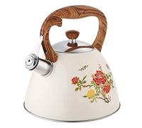 Bollitore Fischio Bollitore a Fischio Bollitore Con Fischio A Fiore Che Cambia Colore Bollitore Da Tè 3L Fornello A Induzione Fornello A Gas Bollitore Con Fischio In Acciaio Inossidabile 304 Bollitore