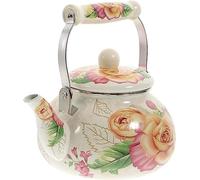 Bollitore for il tè in porcellana smaltata, Bollitore for il tè vintage, Teiera in ceramica Teiera in smalto floreale Bollitore for il tè in porcellana smaltata Bollitore for acqua calda Caffettiera c