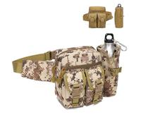 Bollitore fuori dal piccolo marsupio multifunzione borsa per attrezzi da ciclismo viaggio da uomo e donna sport piccola borsa da petto, Deserto digitale, Amante dell'Outdoor Fan Militare