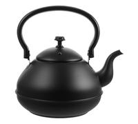 Bollitore in Acciaio Inox 2l con Manico Termoresistente Nero | Compatibile con Fornelli a Legna e Induzione, Design Ergonomico Moderno, con Chiusura a Catena