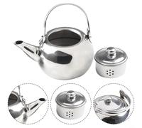 Bollitore in acciaio inox con manico resistente al calore per uso sul piano cottura, progettato per campeggio, caffè, tè e avventure all'aperto (14 cm)