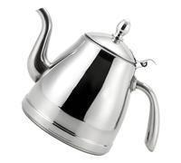 Bollitore in Acciaio Inox per Tè e Infusi, Uso Domestico | Argento, Materiale Inossidabile e Resistente al Calore, per Piano Cottura in Cucina e Preparazioni Quotidiane