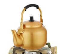 Bollitore in alluminio, riutilizzabile, per caffè, tè, caffè, 17,8 x 23,9 x 21,6 cm, leggero, bollitore per acqua, per escursioni, picnic, viaggi, campeggio all'aperto