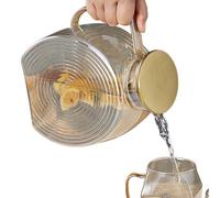 Bollitore in , per succhi in , 2,5 l, contenitore per acqua per frigorifero con coperchio in acciaio inossidabile per bevande calde succhi di latte caffè per cucina bancone ristorante