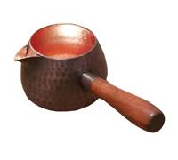 Bollitore in rame per fornello con maniglia laterale per bollire il tè, teiera, caffettiera turca per la casa, picnic, cucina, tè A