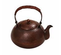 Bollitore in Rame Teiera Pentola Caraffa Realizzata in Rame Ispessito con Calore Uniforme E Verso Preciso Adatto a Casa Cerimonia Del Tè Ambiente Pacifico, Marrone, color to 2