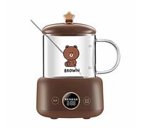 Bollitore in vetro, Bollitore for il controllo della temperatura dei mini erogatori di acqua calda multifunzione in vetro ad alta borosilicato da 400 ml