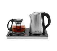 Bollitore in vetro,Bollitore per tea,Macchina per tea,Bollitore elettrico a doppia fiamma,Interruzione automatica, controllo della temperatura,Con filtro per tè