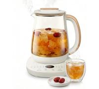 Bollitore Intelligente In Vetro 1,8l, 800w Multi-funzione Per La Salute Con Controllo Della Temperatura Variabile, Timer 24h E Mantenimento In Caldo, Display Led, Protezione Contro L'ebollizione