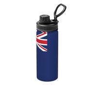 Bollitore isolato sportivo con bandiera delle Isole Turks e Caicos, 510 g, per ciclismo, palestra, basket, all'aperto, adatto come regalo