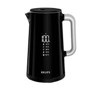 Krups Smart'n Light BW801810 - Bollitore elettrico a 5 temperature, capacità 1,7 litri, interno in acciaio inox, doppia parete, colore: Nero