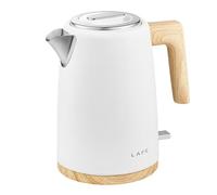 Bollitore Lafe Scandi 2200 W 1,7 L bianco con filtro anticalcare connettore STRIX Spegnimento automatico Protezione da surriscaldamento piastra riscaldante Design scandinavo senza BPA elegante