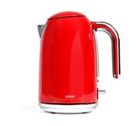 Livoo bollitore elettrico 1.7l 2200w rosso dod180r