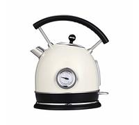 Bollitore multifunzionale da 1,8 litri for il controllo intelligente della temperatura Teiera elettrica Display Basso in acciaio inossidabile(White)