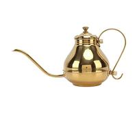 Bollitore per caffè in acciaio inossidabile Bocca sottile dorata da versare sul caffè Teiera per la preparazione del tè Kung Fu in casa Regalo perfetto per gli amanti del caffè