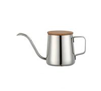 Bollitore per Caffè, Taxually 250ml Caffettiera in Acciaio Inox Bollitore Collo di Cigno Lungo con Coperchio Tè Dispenser per Caffetteria, Cucina, Casa