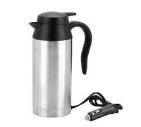 Bollitore per Camion da Viaggio 24V, con capacità da 750ml, Scaldabagno Elettrico in Acciaio Inossidabile, Caldaia Ad Acqua Portatile con Spegnimento Automatico per Bere caffè