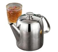 Bollitore per il tè - Bollitore per caffè da 9,5x14 cm con manico, dispenser per tè a prova di fuoriuscite, contenitore con coperchio sigillato | Ristorante Home Appartamento Servizi | Usi per versare