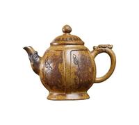 Bollitore per il tè Set Da Tè Kung Fu For La Casa Con Teiera E Lanterna Da Palazzo Dei Quattro Re, Intagliato A Mano D'epoca Teiera con Infusore