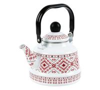 Bollitore Per Il Tè - Teiera Smaltata Retrò Da 2,5 Litri, Pentola Per Bollire In Stile Vintage, Bollitore Per Versare Resistente Al Calore, Server Da Cucina Classico | Compagno Di Campeggio Per Picnic