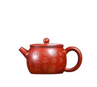 Bollitore per il tè Teiere in argilla viola da 200 ml Master fatto a mano in una pentola di grosso calibro con minerale grezzo e fango, for preparare il tè bollitore set Zisha Teiera con Infusore