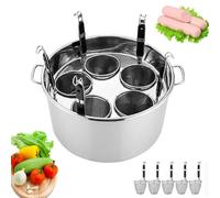 Bollitore per noodle, fornello per pasta commerciale con divisori in acciaio inossidabile e cestelli, macchina per cucinare alimenti multiuso