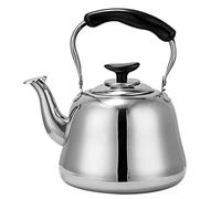 bollitore per stufa a legna gas 3L 4L 5L 6L 7L Teiera in acciaio inox per uso domestico e cucina, adatto per tutti i tipi di piano cottura/stufa, per preparare caffè, tè ed espresso, 6L