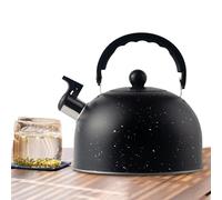 Bollitore per tè fischiante per fornelli, bollitore da tè in acciaio inox, 2,5 l, caldaia ad acqua antiruggine con fischio forte e comoda impugnatura per preparare acqua calda su una
