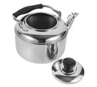 Bollitore per Tè in Acciaio Inossidabile 2l Fischio, Argento | Beccuccio Stretto, Finitura a Specchio e Superficie Liscia, per Casa e Preparazioni di Caffè