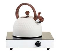 Bollitore per Tè per Fornelli - Bollitore fischiatore da 2,5 litri con manico ergonomico - Adatto per piano cottura | per Cucina Campeggio Giardino Festa