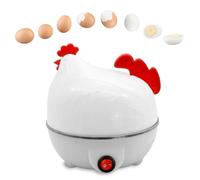 Bollitore per uova, bollitore elettrico a forma di pollo per 7 uova | Cuociuova elettrico per uova sode, medie e alla