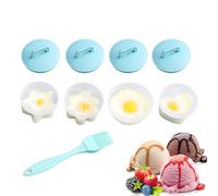 Bollitore per uova da forno a microonde, in silicone, in camicia, stampo per uova personalizzato, cuociuova in pochette con non bastone, semplice e pulito in silicone