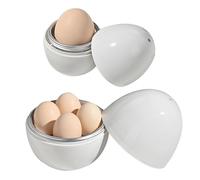 Bollitore per uova in alluminio - Cuoci uova a microonde, strumento portatile per cuocere sode e morbide, leggero e veloce, utensile da cucina