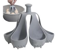 Bollitore per Uova In Silicone, Gadget per Bollire 4 O 6 Uova Alla Volta, Supporto per Uova Sode, Tazze Antiaderenti per Cuocere Le Uova In Camicia, Bollitore Indipendente, Gadget Da Cucina