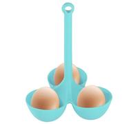 Bollitore per uova in silicone - produttore di uova cotte, scatola per cradle | Egging Shelter Dispender Rack in metallo - Supporto di memoria Display piano di lavoro nero, fornello resistente alle