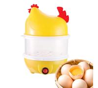 Bollitore per uova | Vaporiera A Due Piani Per Cucina | Macchina Per Cucinare Uova A Forma di Pollo Per Cucina Ristorante Bambini Adulti Scuola Palestra