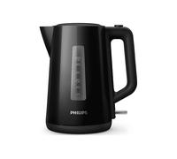 Philips Series 3000 Bollitore, Capacità 1,7 L, Formato Famiglia, Resistenza Piatta, Spia Luminosa LED, Facile Riempimento, Indicatore in Tazze, Nero (HD9318/20)