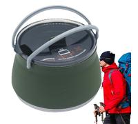 Bollitore pieghevole, vaso d'acqua pieghevole, caldaia ad acqua da campeggio in silicone, bollitore da campeggio portatile, caffettiera da campeggio compatta per all'aperto, escursionismo e